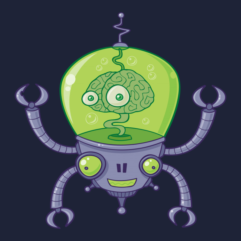 Brainbot Robot With Brain Classic T-shirt by fizzgig | Artistshot