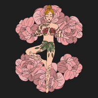 Yoga Girl On Roses Classic T-shirt | Artistshot