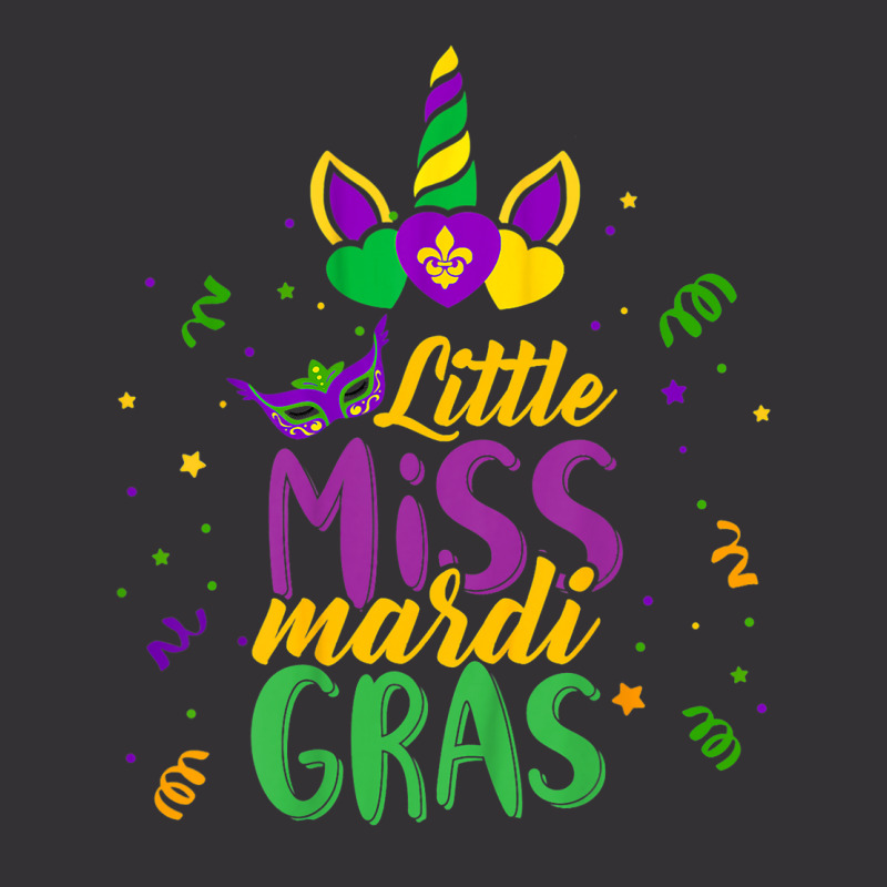 Funny Little Miss Mardi Gras Cute Mardi Gras Unico Vintage Hoodie And Short Set | Artistshot