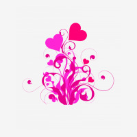 Floral Heart Vector Classic T-shirt | Artistshot