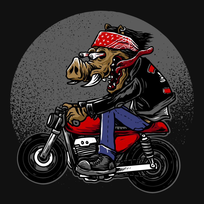 Hog Crazy Rider Metal Print Vertical | Artistshot