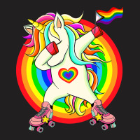 Gay Pride Unicorn Dabbing Lgbtq Rainbow Flag Rolle T-shirt | Artistshot