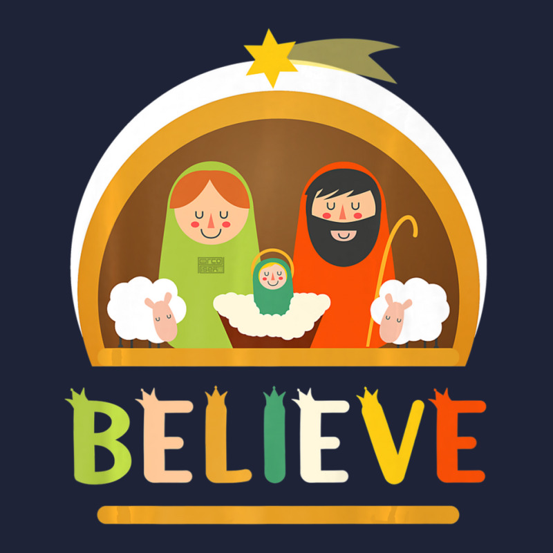 Believe Baby Jesus Christ Nativity Manger Christmas Classic T-shirt by thangdinhsinhelf | Artistshot