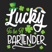 Funny Lucky To Be A Bartender Shamrock St Patricks 3/4 Sleeve Shirt | Artistshot