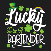 Funny Lucky To Be A Bartender Shamrock St Patricks Classic T-shirt | Artistshot