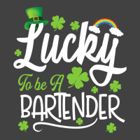 Funny Lucky To Be A Bartender Shamrock St Patricks Vintage T-shirt | Artistshot