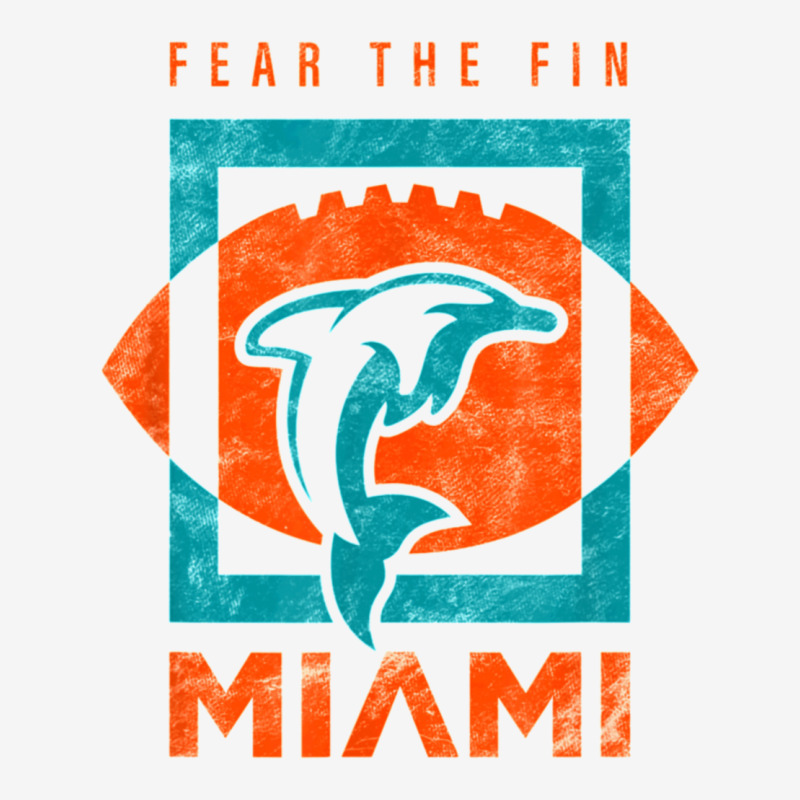 Cool Dolphin Fear The Fin Miami Football Fan Classic T-shirt | Artistshot