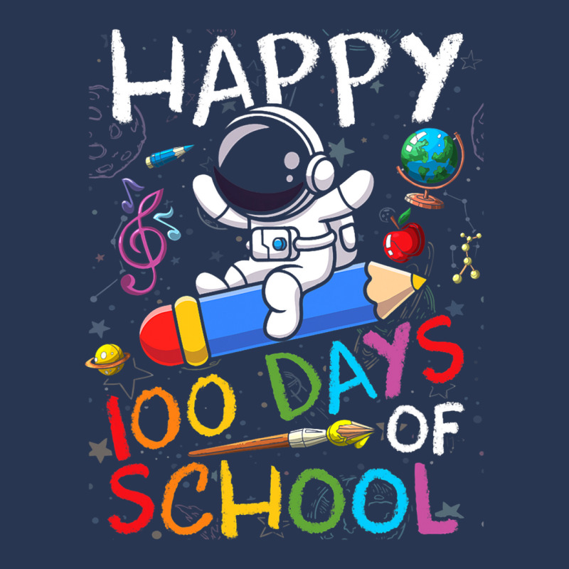 Happy 100 Days Of School Outer Astronaut Space Kid Men Denim Jacket | Artistshot