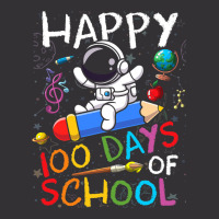 Happy 100 Days Of School Outer Astronaut Space Kid Vintage Hoodie | Artistshot