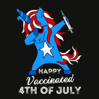 Happy Vaccinated 4th Of July Men Women Pro Vaccine Scorecard Crop Tee | Artistshot