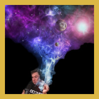 Elon Musk Smoking Outerspace Weed Poster Copy Classic T-shirt | Artistshot