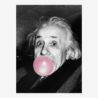 Bubble Gum Albert Einstein Humour Photography  Photograph Blowing Bubb Classic T-shirt | Artistshot