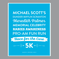 The Office   Rabies Awareness Fun Run Poster Classic T-shirt | Artistshot