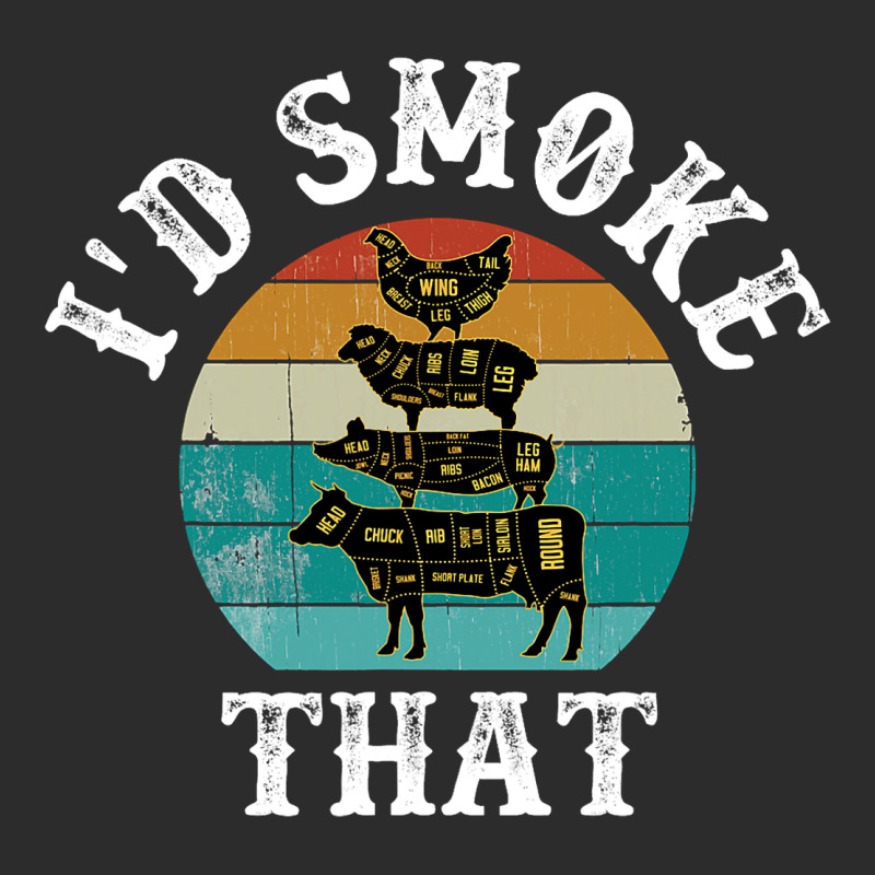 Funny Retro Bbq Party Smoker Chef Dad Gift Id Smok Exclusive T-shirt | Artistshot