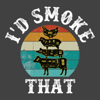 Funny Retro Bbq Party Smoker Chef Dad Gift Id Smok Vintage T-shirt | Artistshot