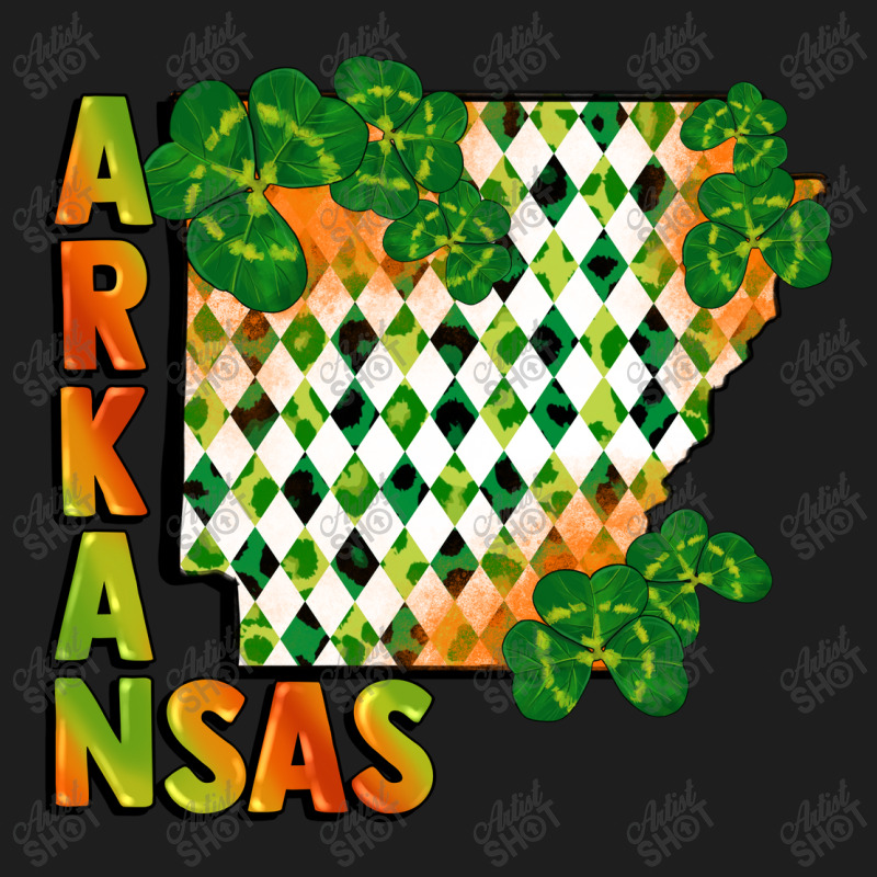 Arkansas Map St Patricks Day Classic T-shirt by FaDigitalArtStudio | Artistshot