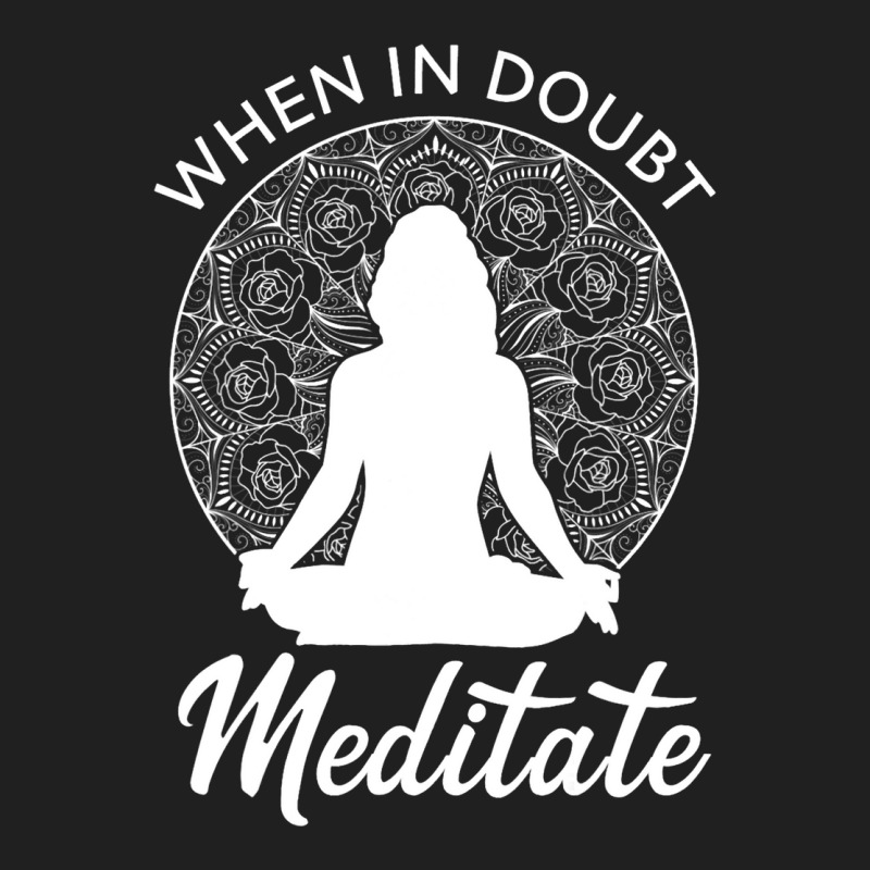 When In Doubt Meditate Woman Meditation Silhouette Ladies Polo Shirt by LoreleiRichmond | Artistshot