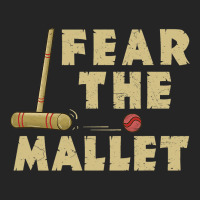 Funny Croquet Fear The Mallet Graphic Unisex Hoodie | Artistshot