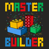 Funny Master Builder Cool Blocks Building Kids Ladies Fitted T-shirt | Artistshot