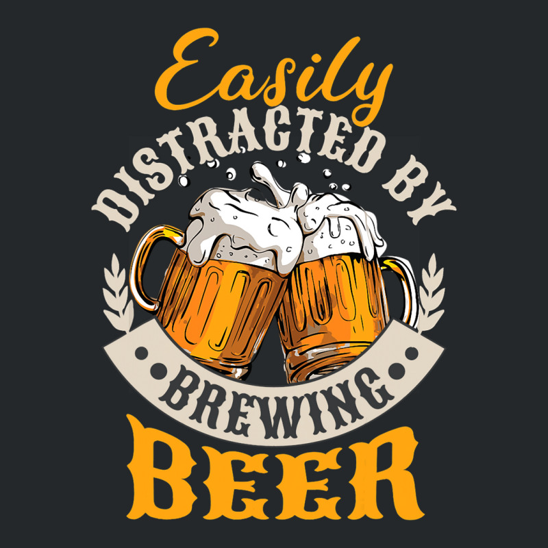 Easily Distracted By Brewing Beer Crewneck Sweatshirt | Artistshot