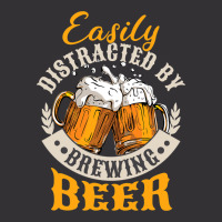 Easily Distracted By Brewing Beer Vintage Hoodie | Artistshot