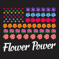 Flower Power American Flag Florist Gardener Plant  T-shirt | Artistshot