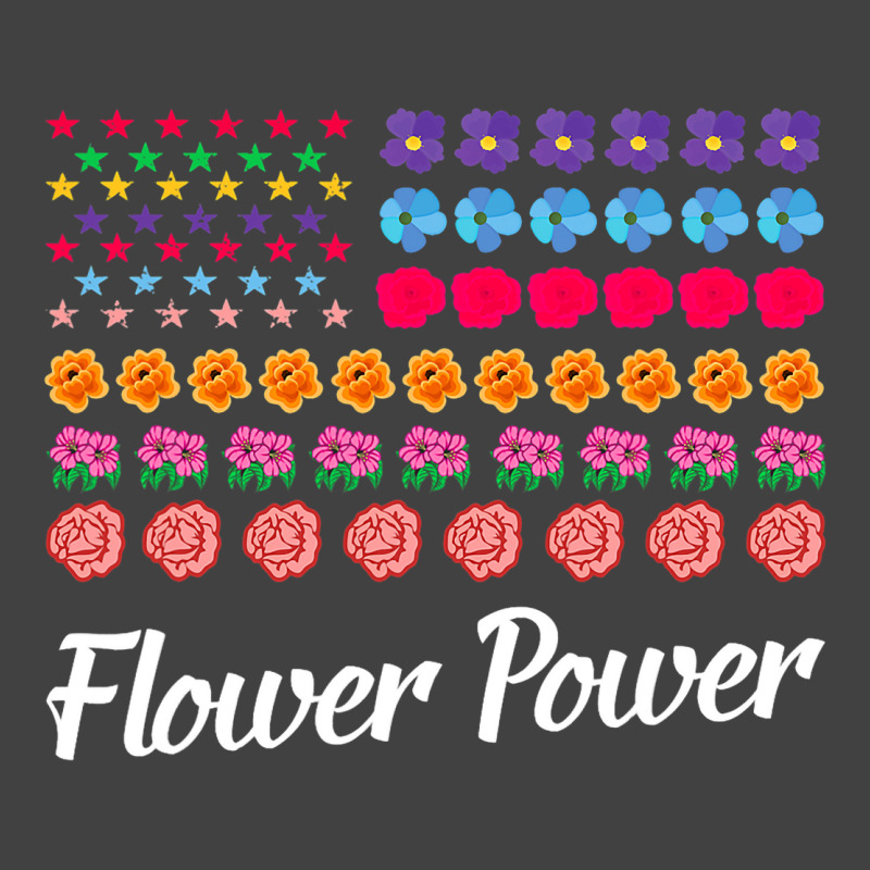 Flower Power American Flag Florist Gardener Plant  Vintage T-shirt | Artistshot