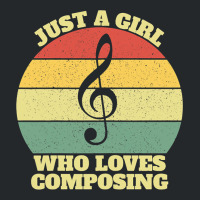 Womens Just A Girl Who Loves Composing Crewneck Sweatshirt | Artistshot