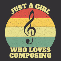 Womens Just A Girl Who Loves Composing Vintage Hoodie | Artistshot