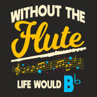 Flute Player Musical Woodwind Instrument Music Ins Ladies Fitted T-shirt | Artistshot