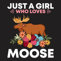 Funny Moose For Women Girls Antler Alces Elk Fores T-shirt | Artistshot