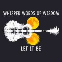 Whisper Words Of Wisdom Letit Be Tshirt Guitar Lak Unisex Sherpa-lined Denim Jacket | Artistshot