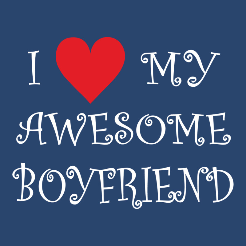 I Love My Boyfriend Round Leatherette Patch | Artistshot