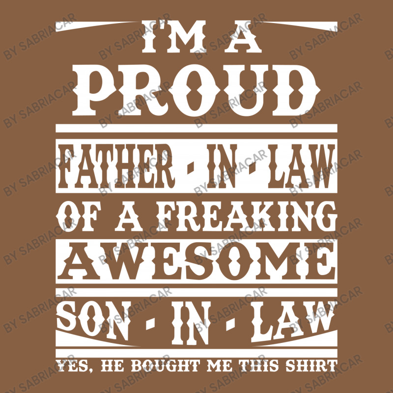 I'm A Proud Father In Law Of A Freaking Awesome Son In Law Round Leatherette Patch | Artistshot