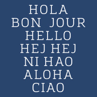 Hello 7 Languages Hola Bonjour Ni Hao Chinese French Italian Round Leatherette Patch | Artistshot