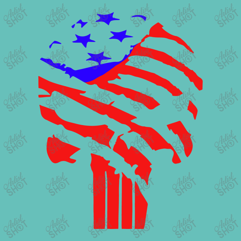 American Flag Punisher Round Leatherette Patch | Artistshot