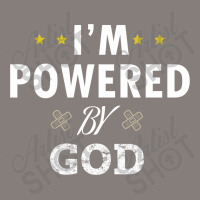 I'm Powered By God Round Leatherette Patch | Artistshot