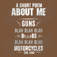 A Short Poem About Me Round Leatherette Patch | Artistshot