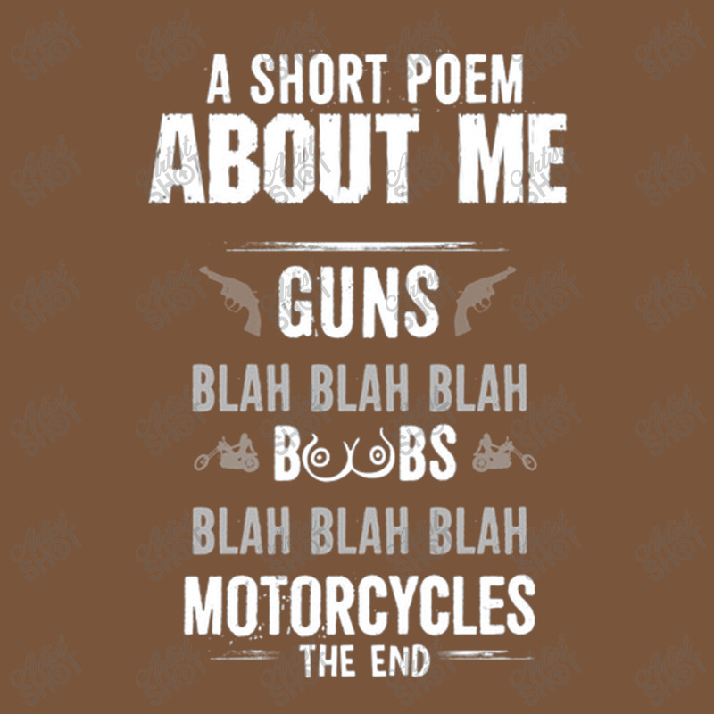 A Short Poem About Me Round Leatherette Patch | Artistshot