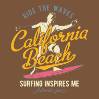 Surfing Califonia Beach Round Leatherette Patch | Artistshot