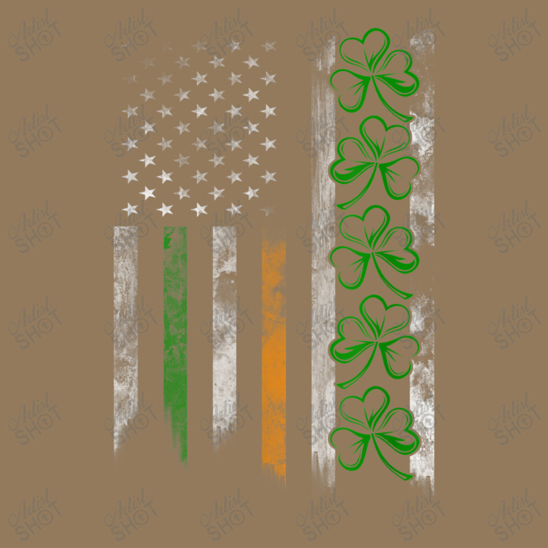 Irish American Ireland Flag Shamrock Round Leatherette Patch | Artistshot