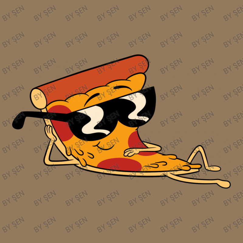 Pizza Steve Cool Cartoon Round Leatherette Patch | Artistshot