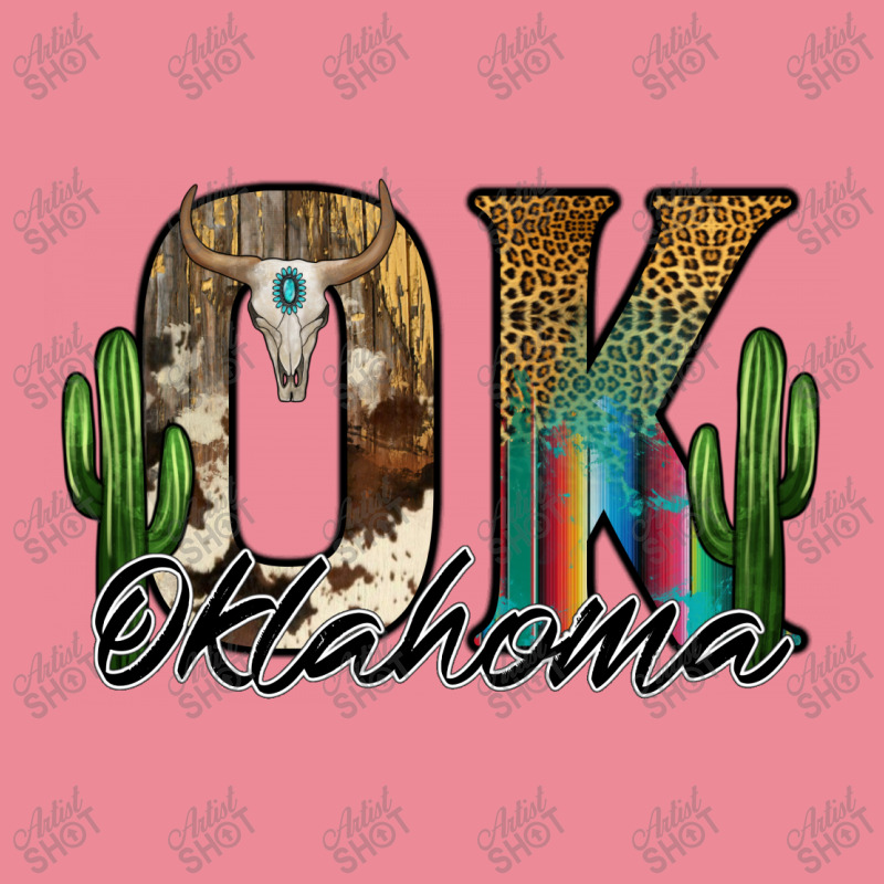 Oklahoma Round Leatherette Patch | Artistshot