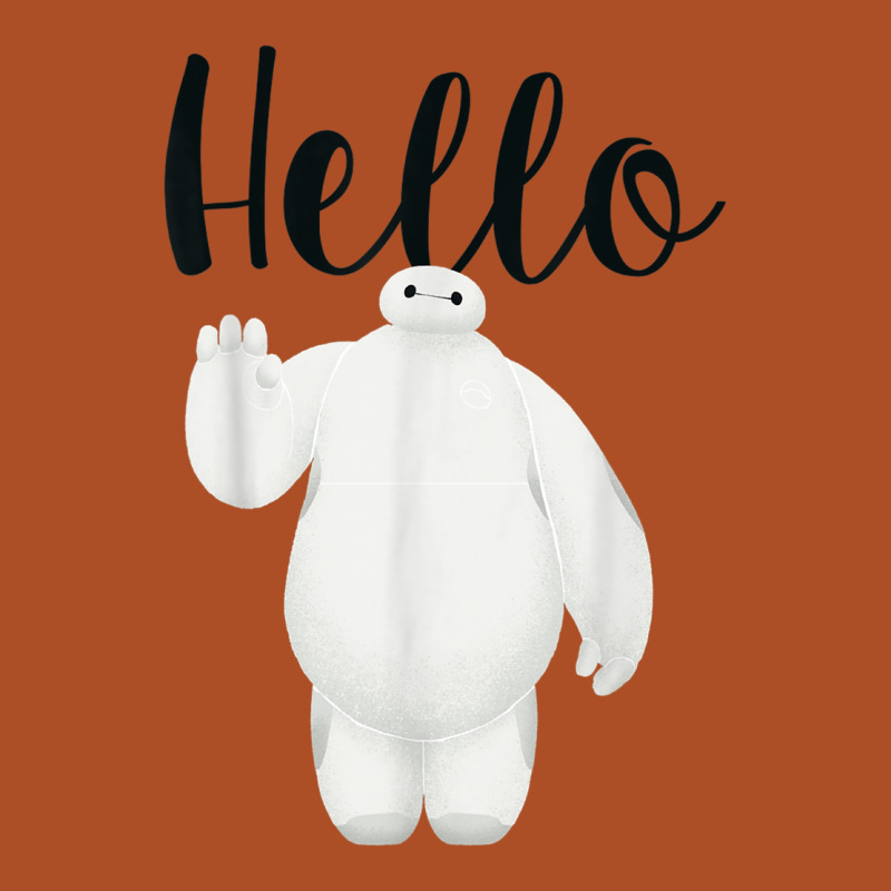 Funny Big Hero 6 Baymax Hello Wave Graphic Round Leatherette Patch | Artistshot