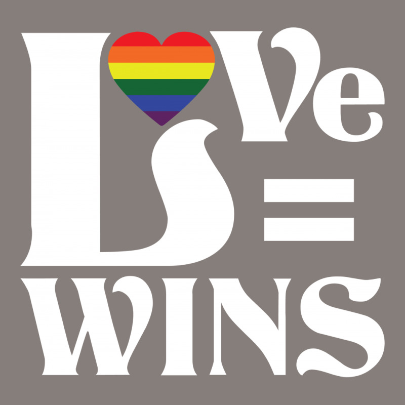 Love Wins Oval Leatherette Patch | Artistshot