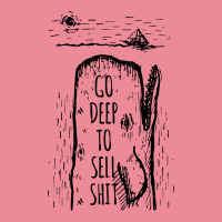 Go Deep To Sell Shit Oval Leatherette Patch | Artistshot