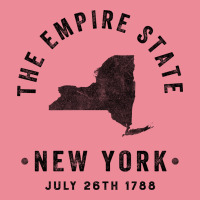 New York, The Empire State Oval Leatherette Patch | Artistshot