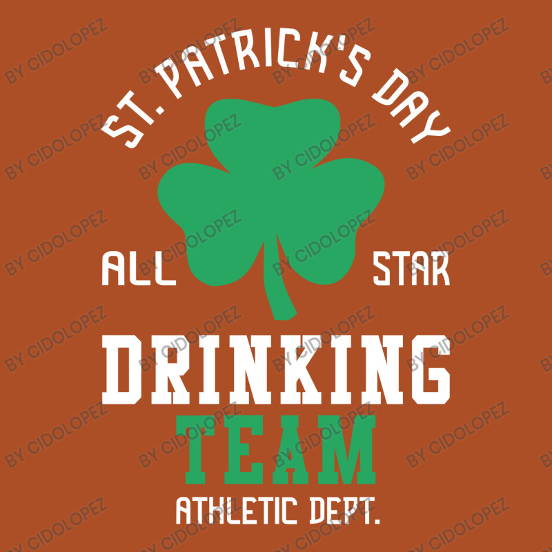 St. Patrick's Day Drinking Team Oval Leatherette Patch | Artistshot