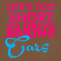 Life's To Short To Drive Boring Car Oval Leatherette Patch | Artistshot