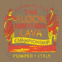 Pompeii Floor Is Lava Championship Oval Leatherette Patch | Artistshot